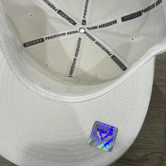 Access Plain White Fitted Hat | NWT | 7 1/2 - Picture 9 of 10